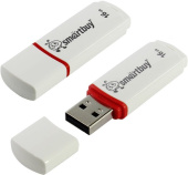  USB flash Smart Buy 16Gb Crown White USB 2.0 (SB16GBCRW-W)