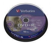  DVD+R Verbatim 4.7 16x LightScribe 43576