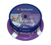  DVD+R Verbatim 4,7 16x 43539 Photo Printable AdvancedAzo+