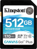   SDXC Kingston 512  Canvas Go Plus SDG3/512GB